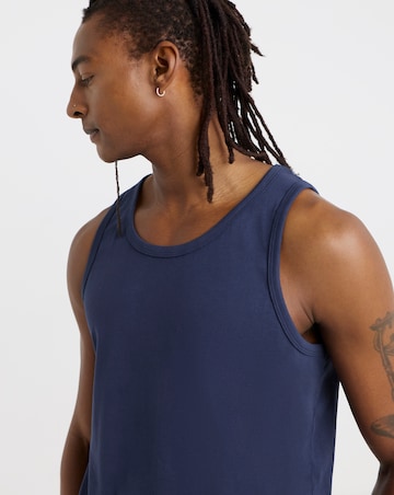 Vest And Short Pyjama Set- Navy