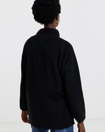 Zip Through Longline Fleece