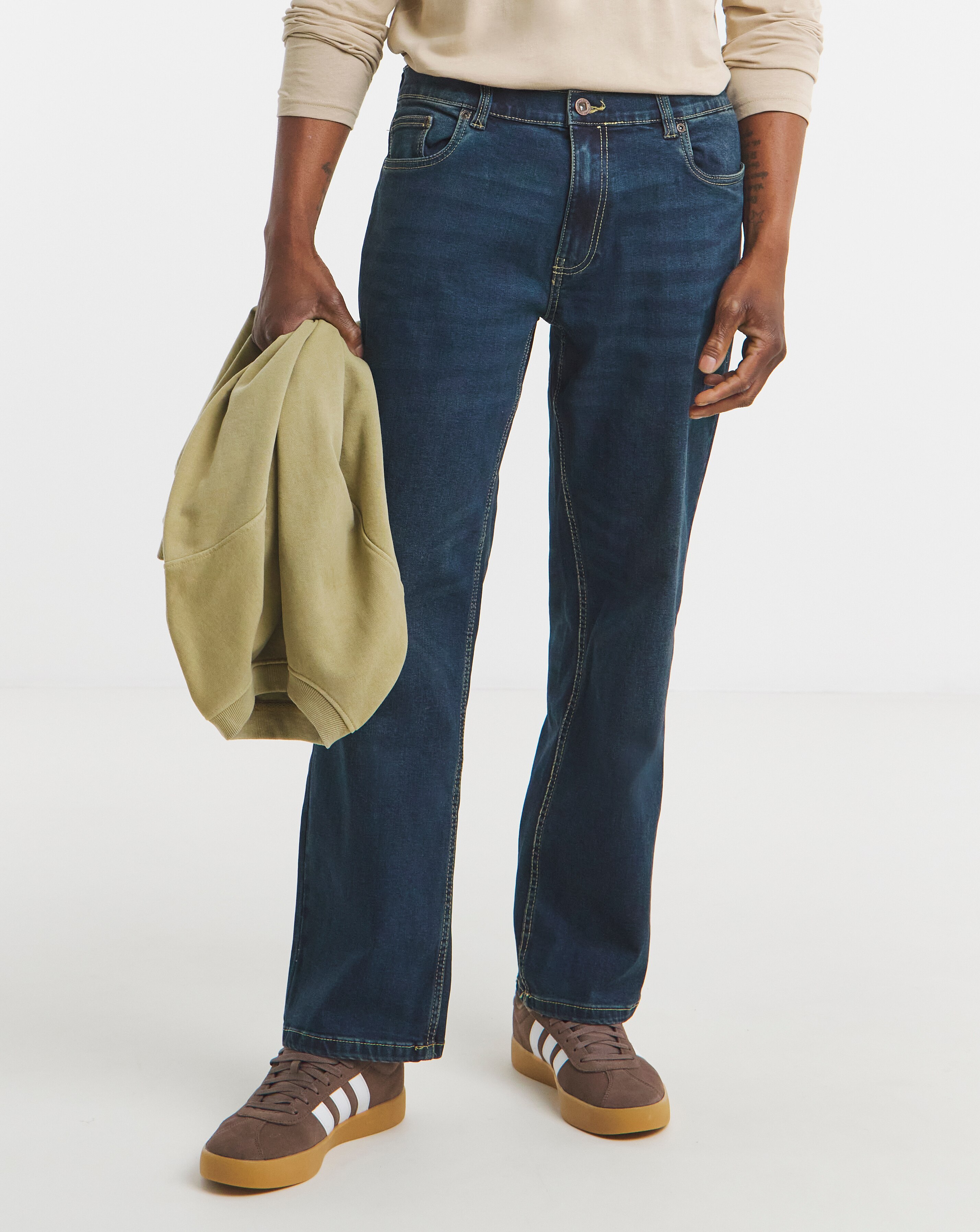 Loose Fit Stretch Jeans Dark Tint