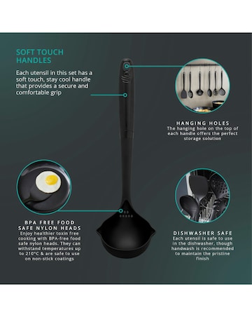 Swan Stealth 6 Piece Kitchen Tool Set