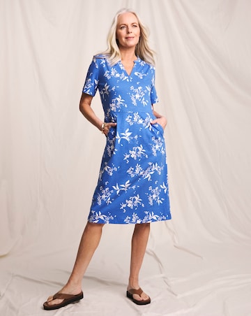 Julipa Pure Cotton Printed Jersey Shift dress