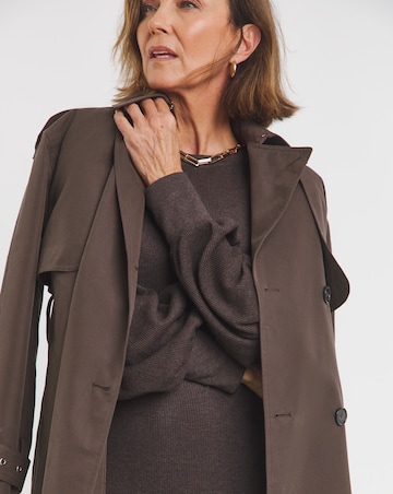 Textured Jersey Drop Shoulder Midi Dress