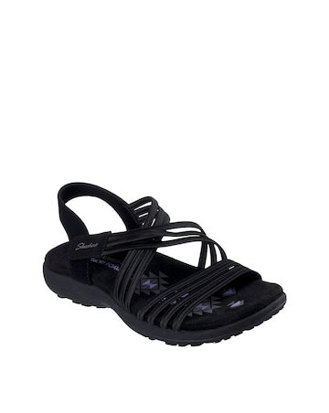 Skechers Reggae Slim Sunny Side 2.0 Black Sandals - Standard Fit (D)