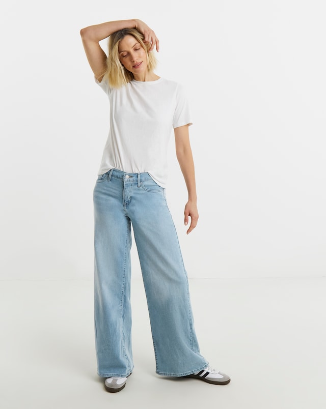 Levi's 318 Shaping Wide Leg Jeans - 32 Leg