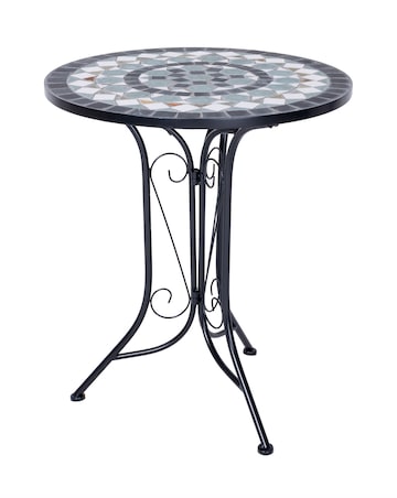 Charles Bentley Mosaic Bistro Set - Blue