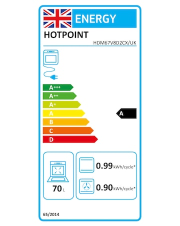 Hotpoint HDM67V8D2CX/UK 60cm Electric Double Cooker + Installation