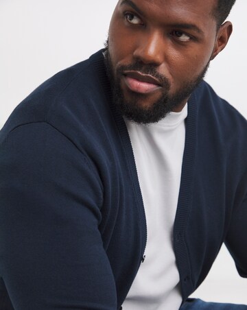 Dark Navy Cotton Cardigan