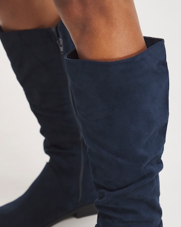 Evren Ruched Boot - Standard Fit (D) & Standard Calf