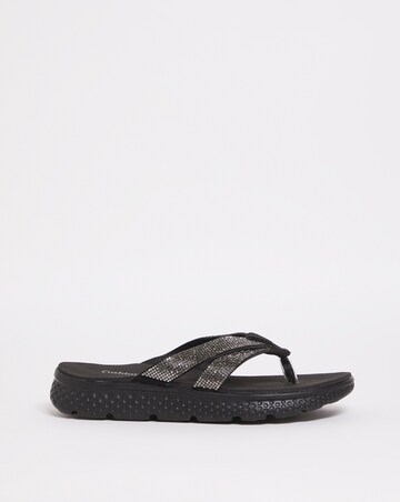 Cushion Walk Glitzy Toe Post Sandal EEE Fit