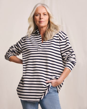 Julipa Pop Over Henley Sweatshirt