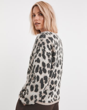 Animal Print Cardigan