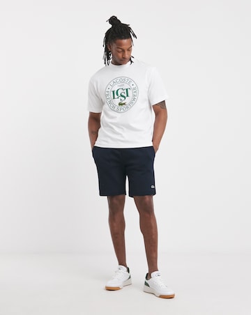 Lacoste Short Sleeve Tennis Graphic T-Shirt - White