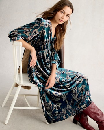 White Stuff Lucy Velvet Dress