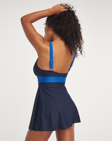 Contrast Trim Swimdress