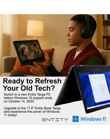 Entity 11.6in Targa Intel N4020 4GB 128GB Windows 11 Laptop