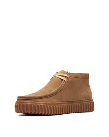 Clarks Suede Torhill Boots - Dark Sand