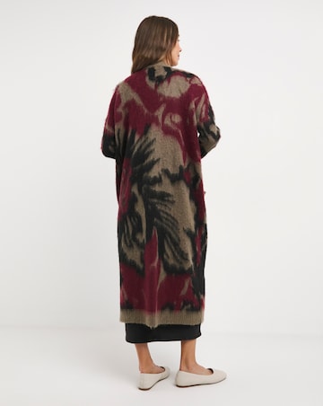 Religion Eccentric Brushed Yarn Cardigan