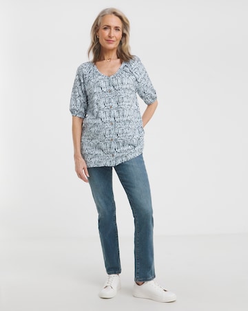 Julipa Pure Cotton Scoop Neck Top