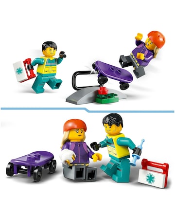 LEGO City Emergency Ambulance Toy Set with Minifigures 60451