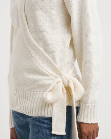 Cream Wrap Cardigan