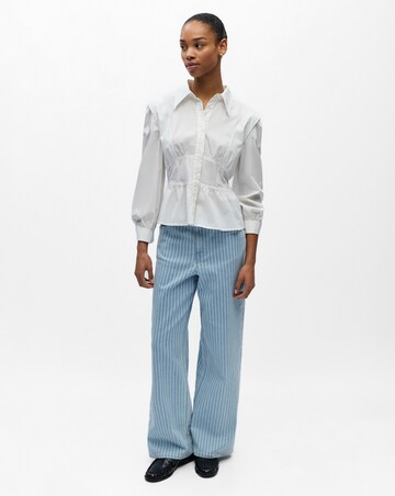 OBJECT Mid Waist Wide Leg Jean