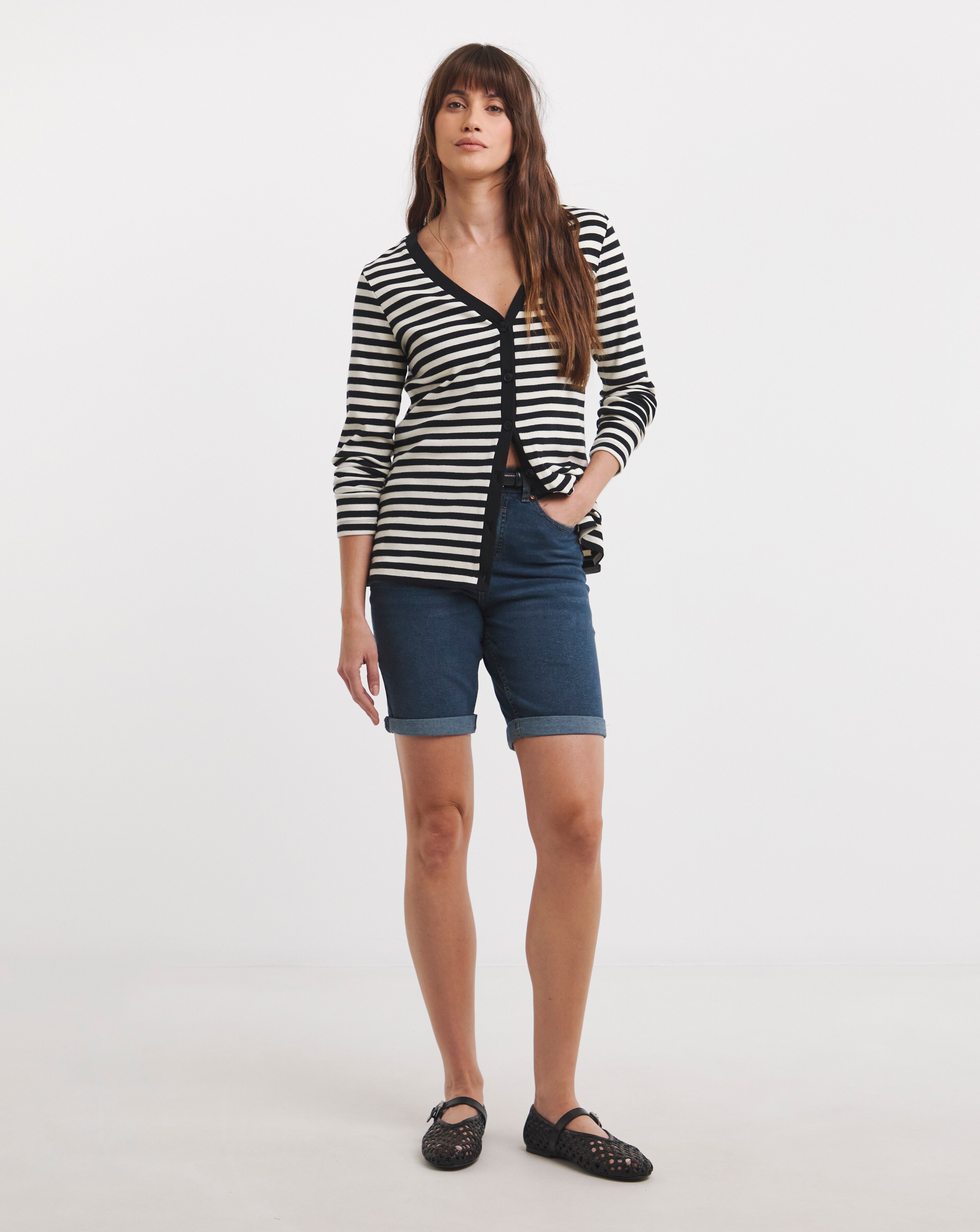 Simply Be Mid Vintage 24/7 Knee Shorts