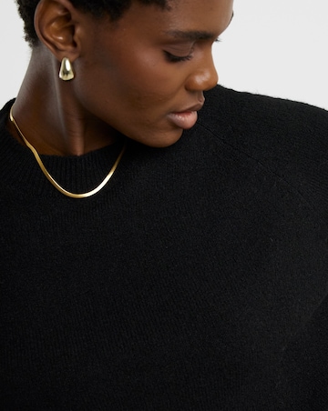 Black Short Sleeve Jumper