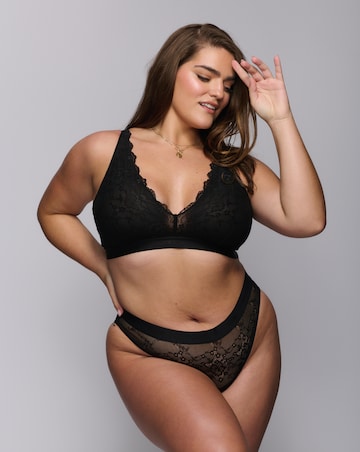 Lemonade Dolls Signature Lace High Waist Brazilian Black