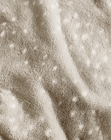 Faux Fur Dotted Animal Throw