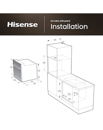 Hisense BI62220ABGUK Built-In Electric Single Oven Black