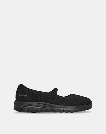 Skechers Black Graceful Slip On Mary Janes Shoes - Standard Fit (D)