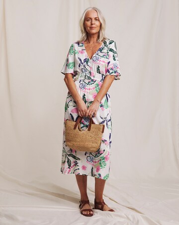 Julipa Viscose V-Neck Midi Dress