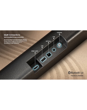 Hisense AX5100G 5.1ch 340W Soundbar with Wireless Subwoofer