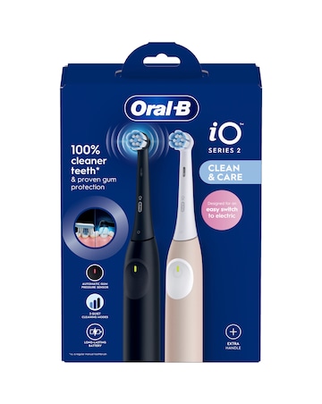 Oral-B iO2 Series Night Black / Calm Pink + Extra Handle