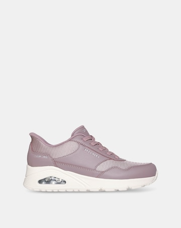 Skechers Mauve Uno Slip In Fashion Trainer -Standard Fit (D)