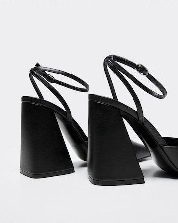 Mango Disco Leather Two Part Shoes