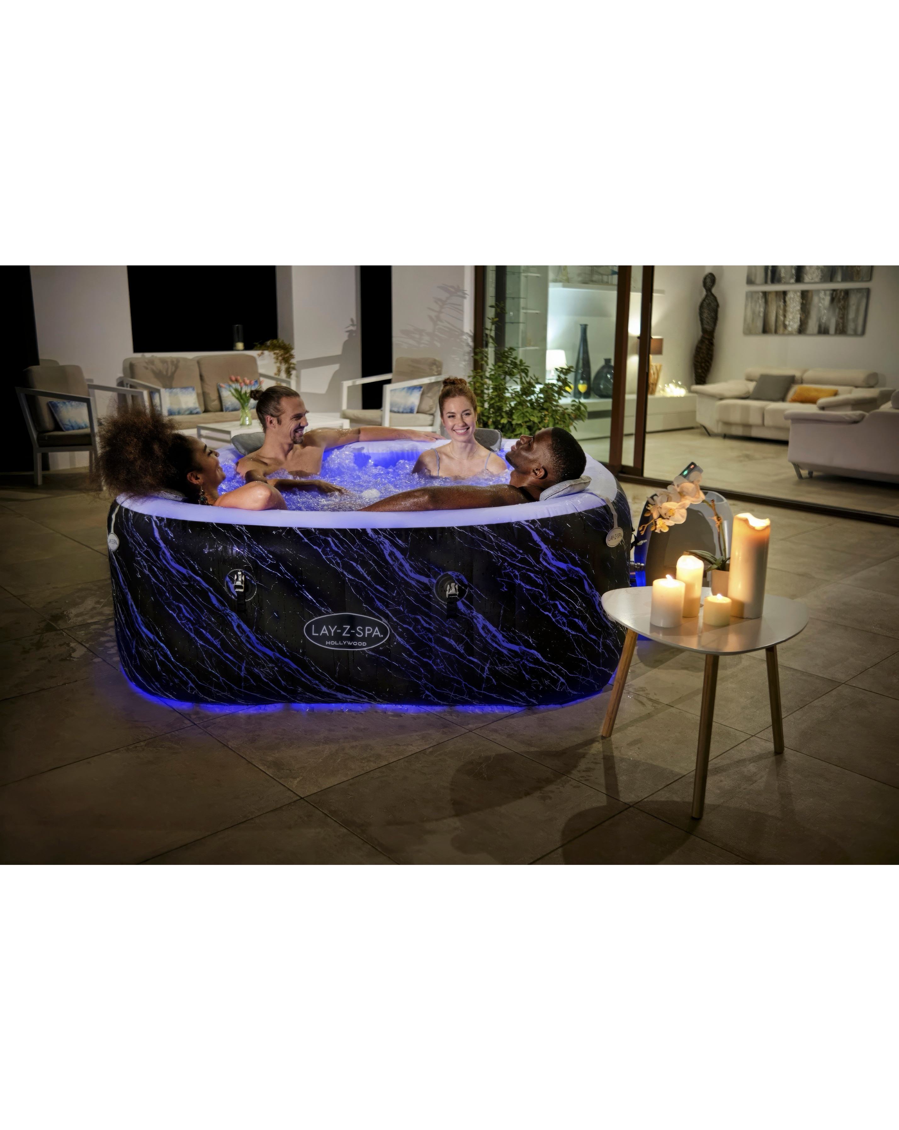 Lay-Z-Spa Florence Airjet 6 - Marble | JD Williams