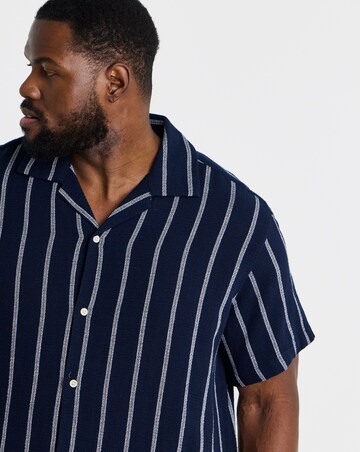 Jack & Jones Coba Stripe Shirt - Navy
