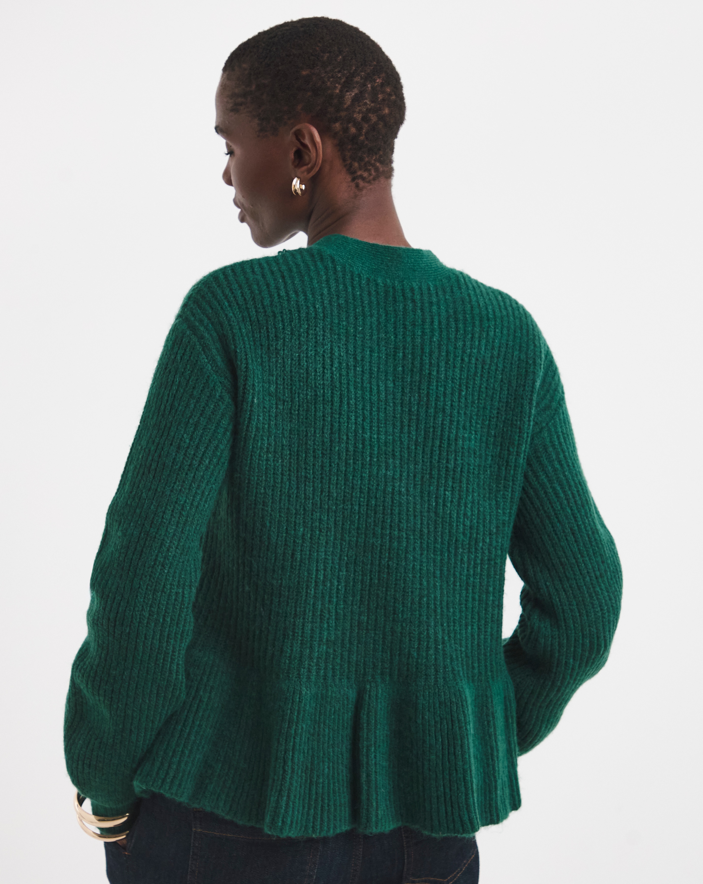 Peplum Knit Cardigan | JD Williams