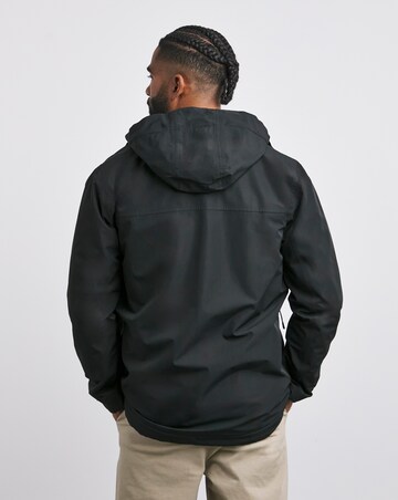 Black Fleece Lined Waterproof Anorak