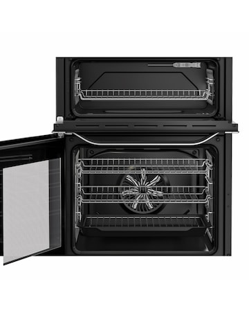 Hotpoint HDE6IDC2X Electric Double Cooker with Induction Hob - Stainless Steel