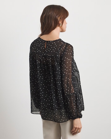Joanna Hope Romantic Chiffon Blouse