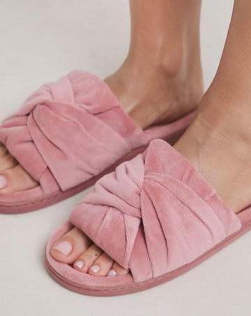 Alondra Twist Upper Mule Slipper - Wide Fit (E)