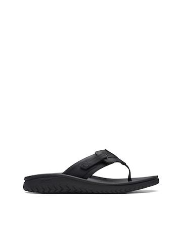Clarks Wesley Sun Flip Flop - Black