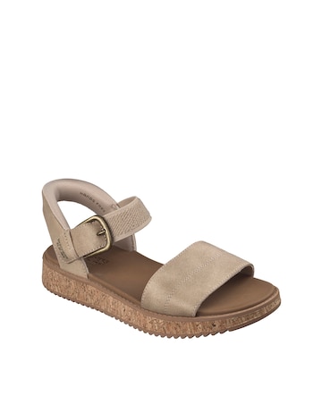 Skechers Bobs Sun Vibe Be Corky Natural Sandals - Standard Fit (D)