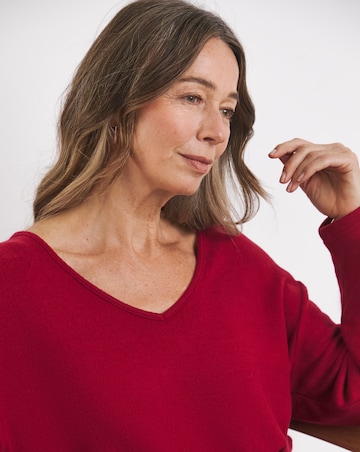 Chilli Soft Touch V-Neck Longline Top