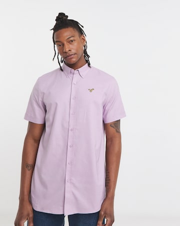 Voi Plain Oxford Short Sleeve Shirt Long