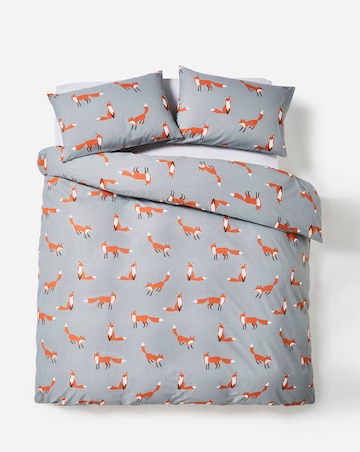 Fox Print Duvet Cover Set