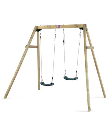 Plum Wooden Double Swing