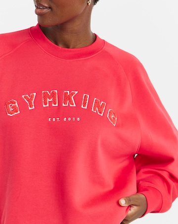 Gym King Shadow Oversized Crew Sweatshirt